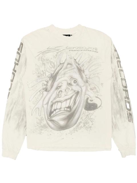 HELLSTAR HStar Records L/S T-Shirt "White" HSR047