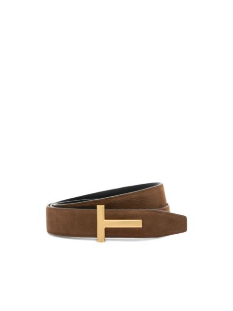 TOM FORD T-buckle reversible leather belt