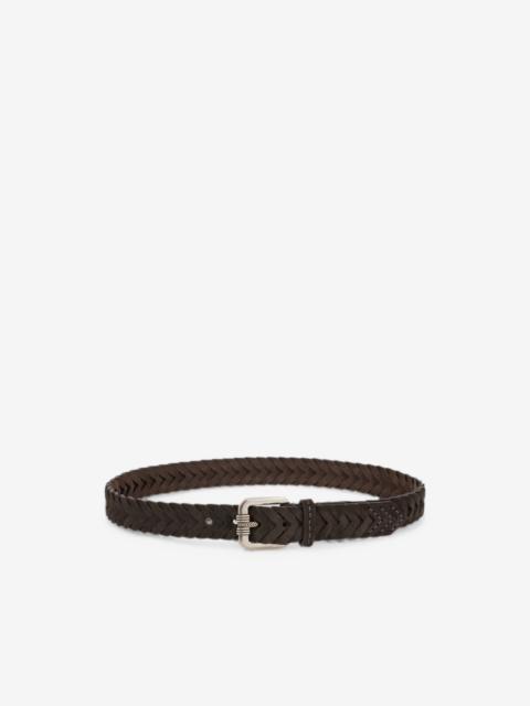Etro woven suede belt