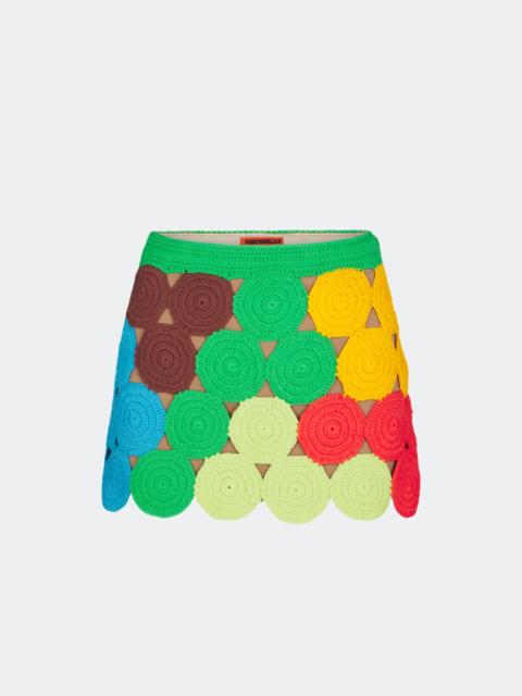 SIMONMILLER Beep Beep Mini Skirt in Island Multi