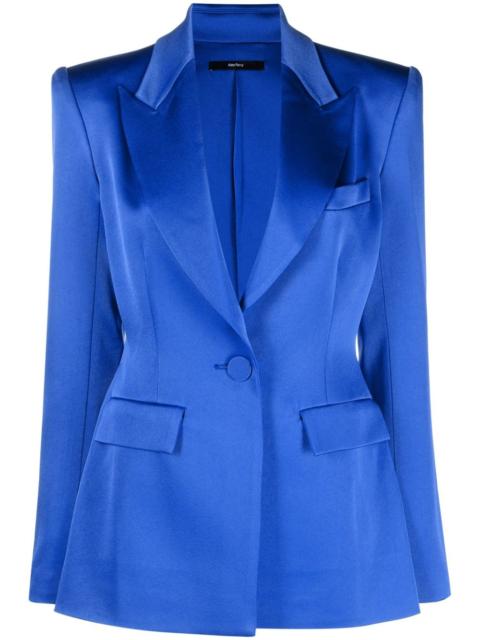 ALEX PERRY single-breasted satin blazer