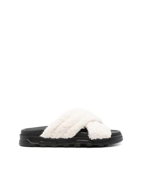 FABIANA FILIPPI faux-shearling leather slides