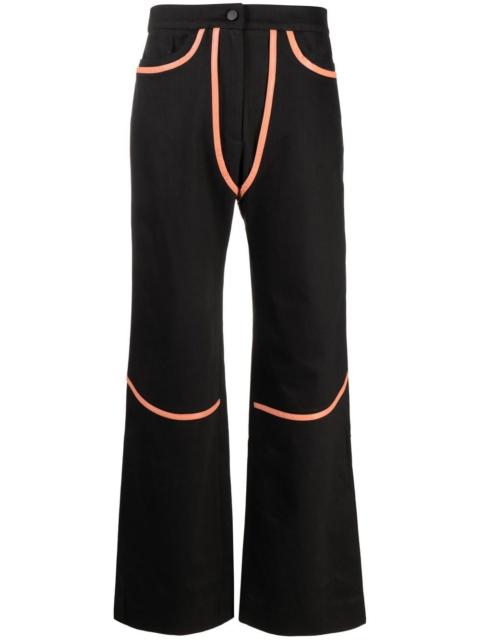 Paris Georgia Rodeo seam-detail straight-leg jeans