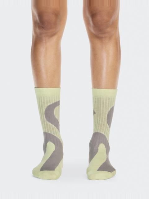 On Liquid Logo Sock High 2P