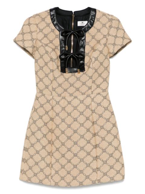 ELISABETTA FRANCHI monogram-jacquard dress