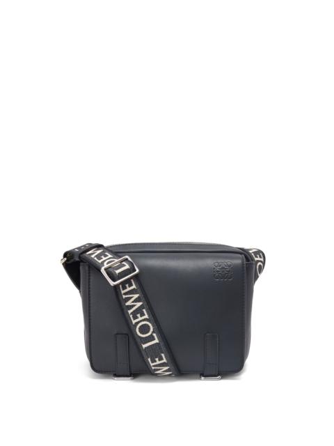 Loewe XS Military messenger bag in supple smooth calfskin and jacquard