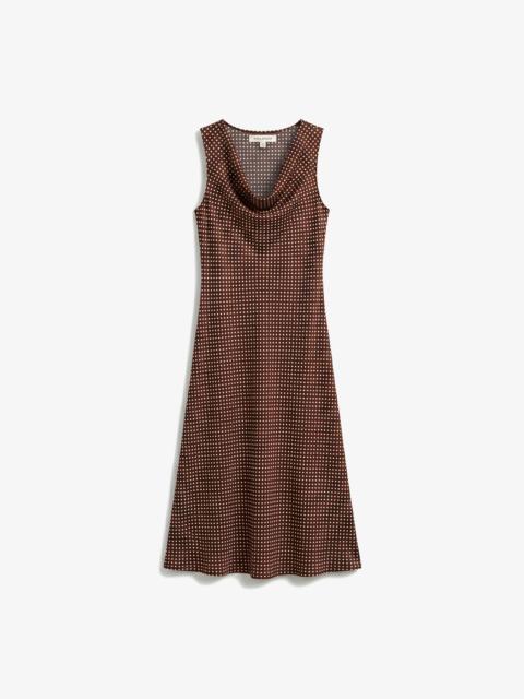 M.M.LaFleur Priya Silky Dress - Printed Silk Charmeuse Blend