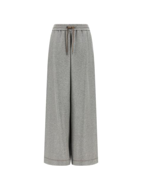 Brunello Cucinelli contrast-stitching palazzo pants