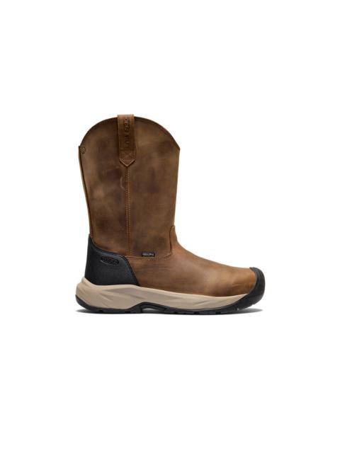 KEEN Men's Highframe Pull-On Waterproof Work Boot (Steel Toe)