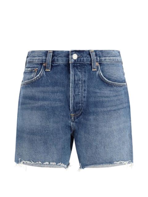AGOLDE frayed denim shorts