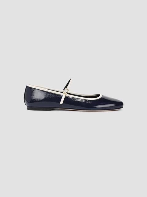 VERONICA BEARD Women's Ellie Leather Mary Janes - Navy Ecru