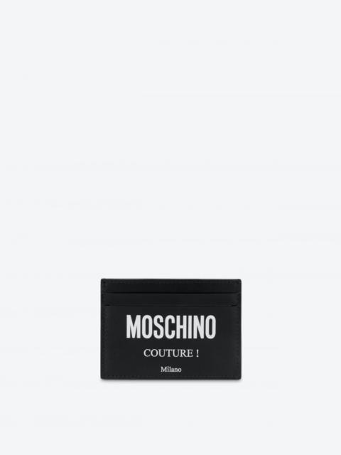 Moschino MOSCHINO COUTURE LEATHER CARD CASE