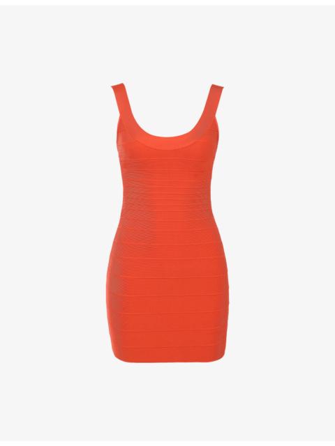 House of CB The OG Scoop-Neck Woven Bandage Mini Dress