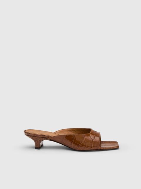 ATP ATELIER Tavenna Cannella Printed Croco Kitten heels