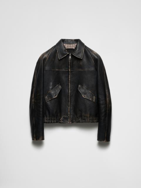 Nappa leather jacket