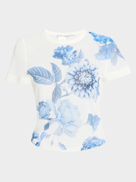 Alice + Olivia Tess Crewneck Tee