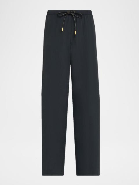 L'AGENCE Valkyrie Snap Water-Repellent Track Pants