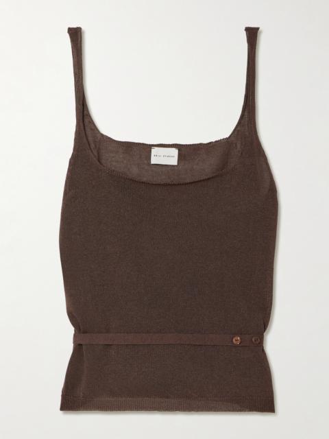 DEIJI STUDIOS Belted Organic Cotton Tank