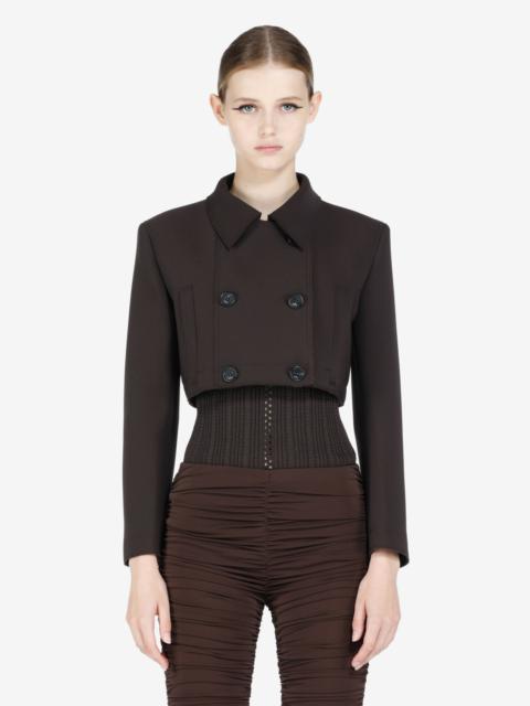 N°21 CROPPED DOUBLE-BREASTED JACKET