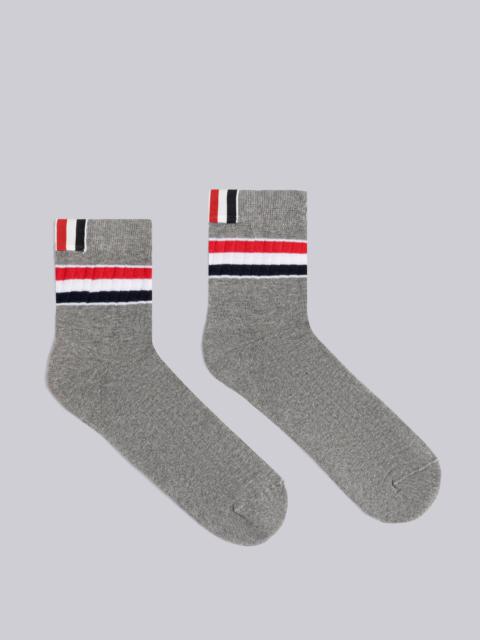 Athletic Rib Stripe Ankle Socks