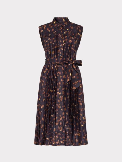 MILLY Johanna Printed Twill Dress