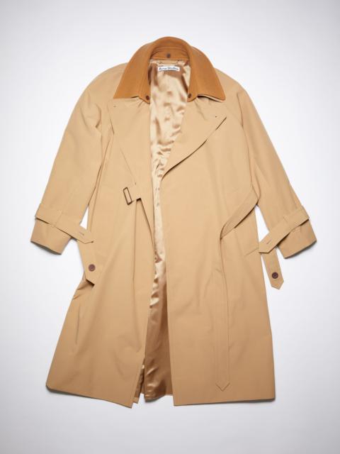 Acne Studios Lined trench coat - Camel brown