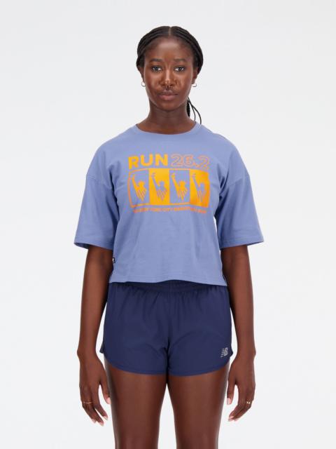 New Balance NYC Marathon Essentials Americana Cotton Jersey Boxy T-Shirt