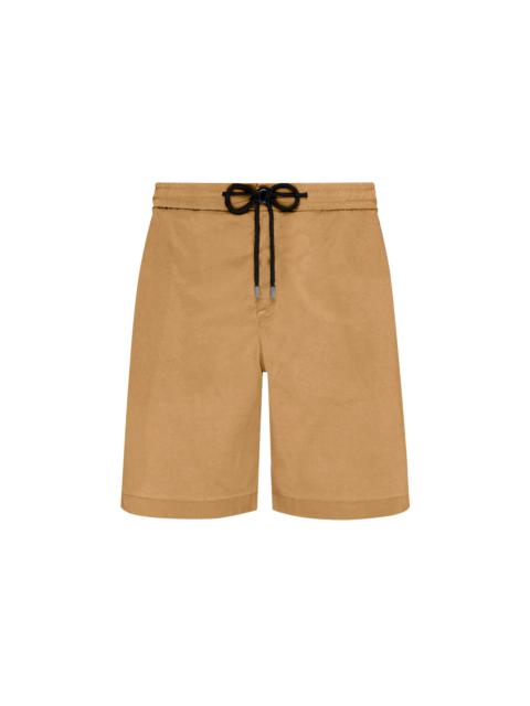Vilebrequin Men Tencel and Cotton Bermuda Shorts Satin