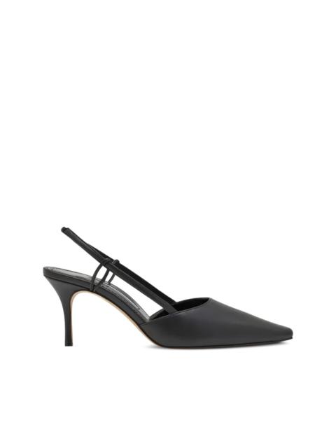 Manolo Blahnik pointed slingback pumps