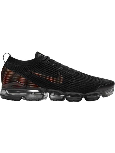 Nike Air VaporMax Flyknit 3 Black Total Orange Dark Smoke Grey