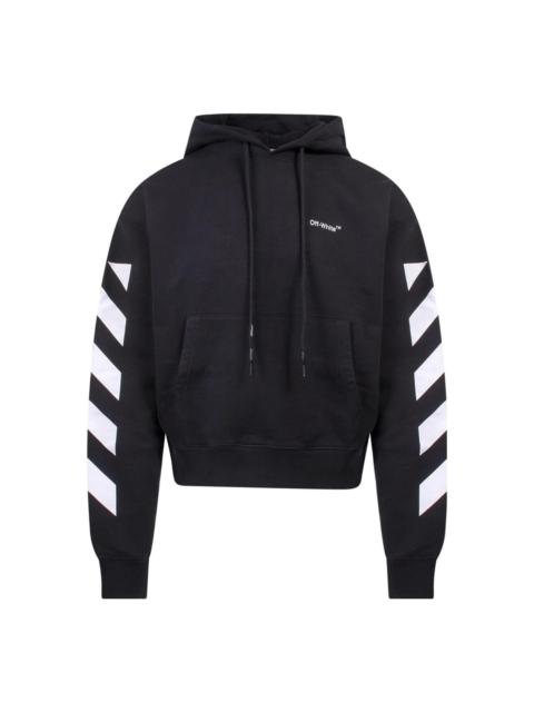 Off-White Off-White SS22 sleeve White Stripe Pullover Ordinary Version Black OMBB037C99FLE0011001