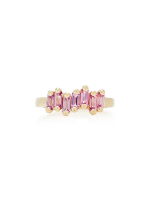SUZANNE KALAN 18K Yellow-Gold and Pink Sapphire Ring pink