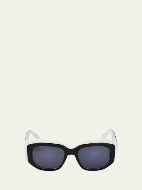 BARTON PERREIRA Crescendo 50.5mm Geometric Acetate Sunglasses