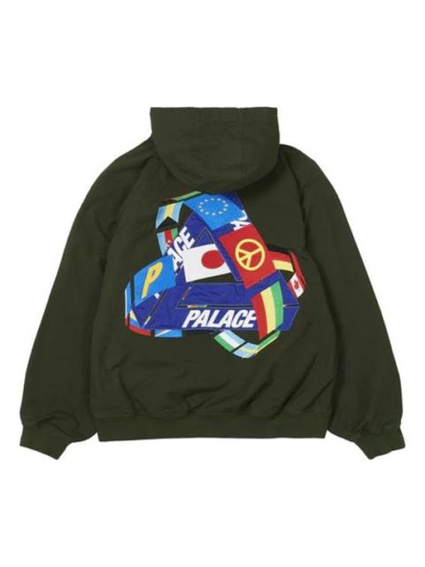 PALACE PALACE Triflag Hooded Jacket Triangle Pattern Unisex Green P20JK108