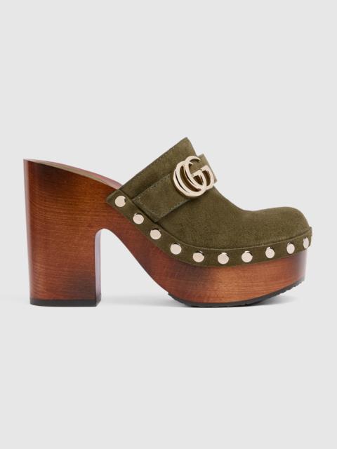 GUCCI Women's platform clog with Double G
