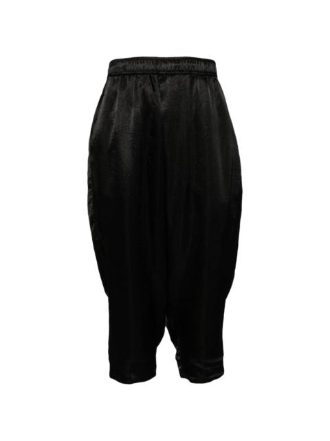 tapered cropped trousers