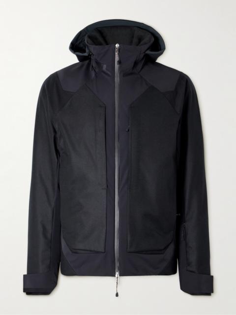 SEASE Trace 2.0 Virgin Wool and Cashmere-Blend Twill Hooded Ski Jacket