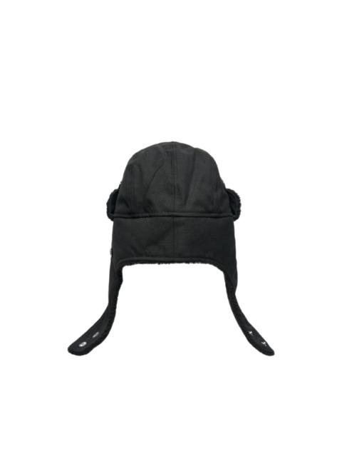 Y's x New Era logo-embroidered wool trapper hat