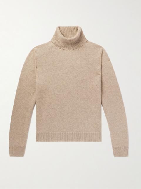 CELINE Slim-Fit Cashmere Rollneck Sweater Taupe
