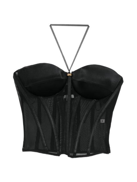 ELISABETTA FRANCHI Elisabetta Franchi Mesh Corset Top