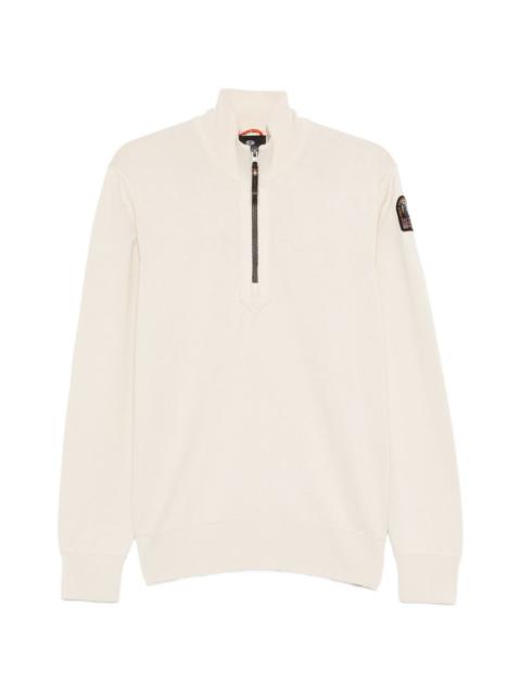PARAJUMPERS zip mock-neck sweater