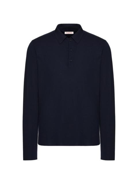 long-sleeve polo shirt