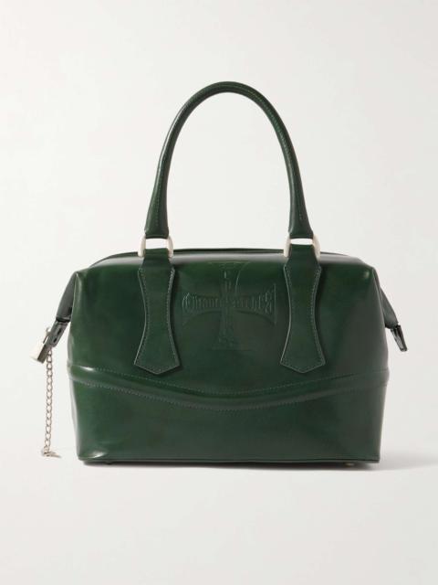 Enfants Riches Déprimés Logo-Embossed Leather Messenger Bag