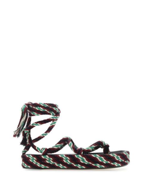 Isabel Marant Étoile Multicolor cotton Erol thong sandals