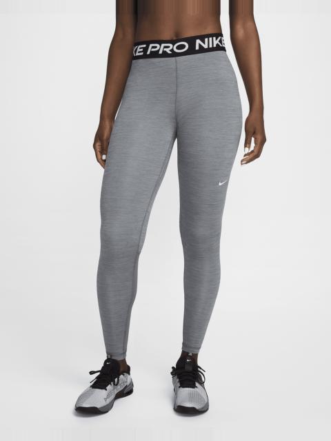 Nike Pro Women's Mid-Rise Mesh-Paneled Leggings