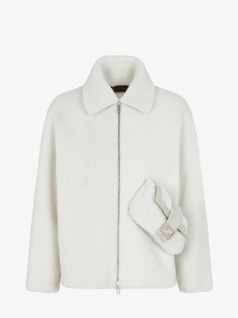 FENDI White shearling jacket