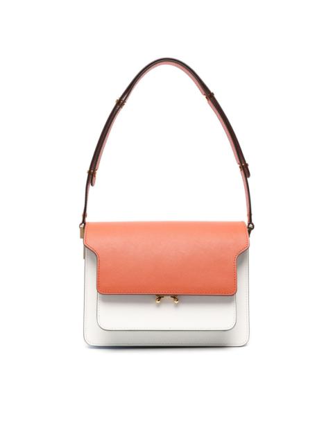 Trunk colour-block crossbody bag