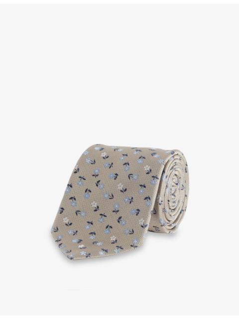 Paul Smith Daisy-Motif Silk Tie