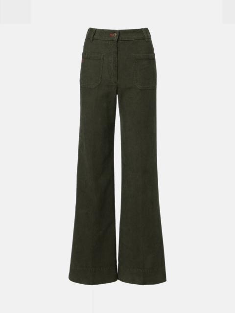 Victoria Beckham Alina mid-rise corduroy flared jeans