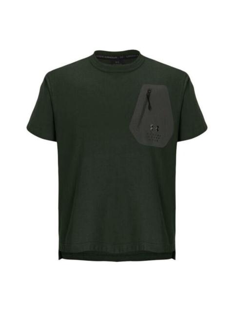 Under Armour Under Armour G-Star Woven Zip Pocket Loose T-Shirt 'Olive Green' 1387986-310